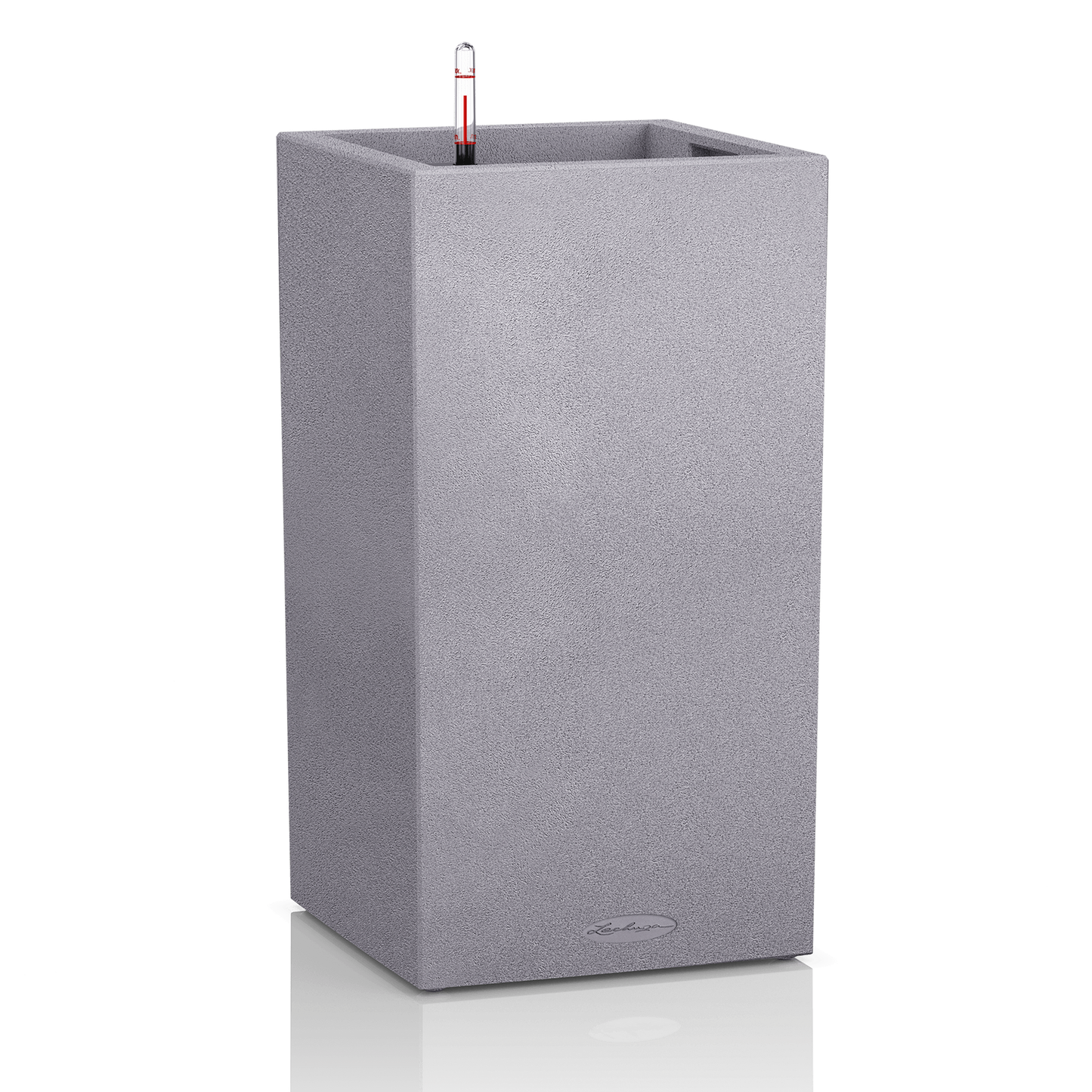 Lechuza Canto Stone 40 High Plant Pot 76cm Height 34cm Dia All Inclusive Set Stone Grey