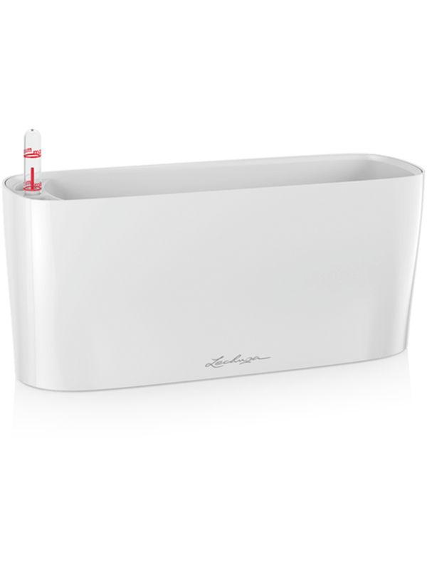Lechuza Premium Delta 10 Plant Pot 13cm Height 9cm Dia All Inclusive Set White