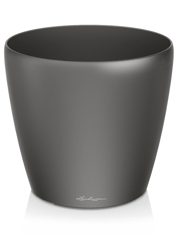 Lechuza Classico Plant Pot 20cm Height 20cm Dia Anthracite metallic