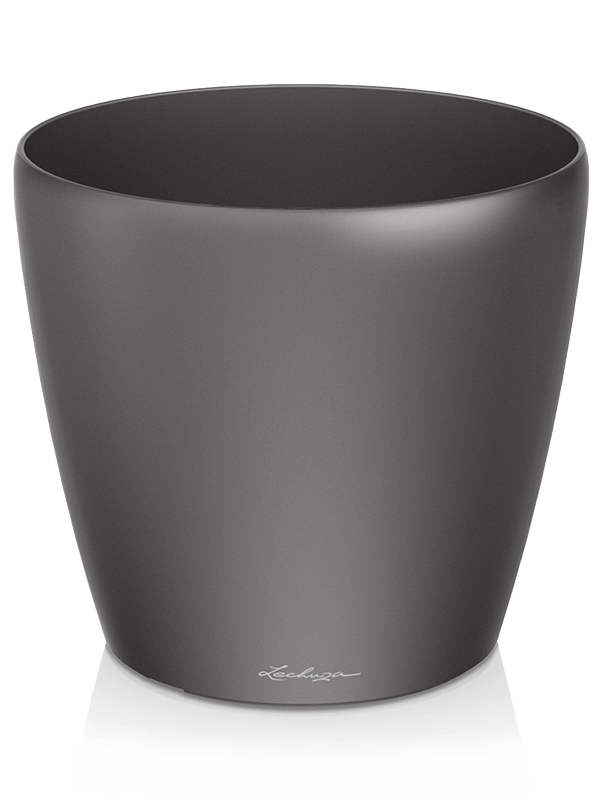 Lechuza Classico Plant Pot 47cm Height 47cm Dia Anthracite metallic
