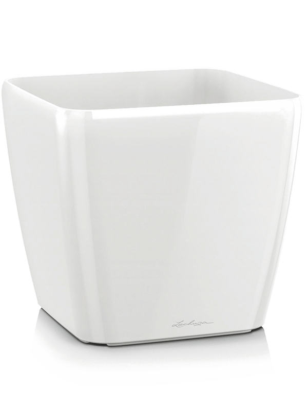 Lechuza Quadro Plant Pot 33cm Height 33cm Dia White
