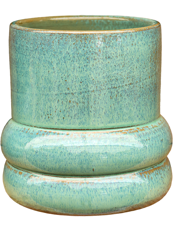 Adagio Plant Pot 18cm Height 13cm Dia Pot Reactive Green