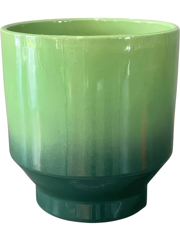 Pato Plant Pot 10cm Height 9cm Dia Pot duet dark green/apple green