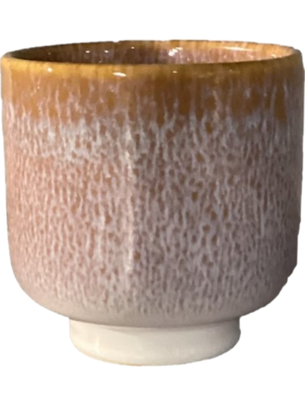 Tupelo Plant Pot 17cm Height 15cm Dia Pot Reactive Jade Ocher