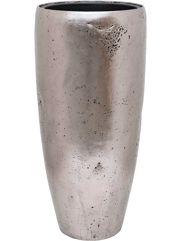 Baq Opus Raw Plant Pot 85cm Height 33cm Dia Partner Silver (with liner)