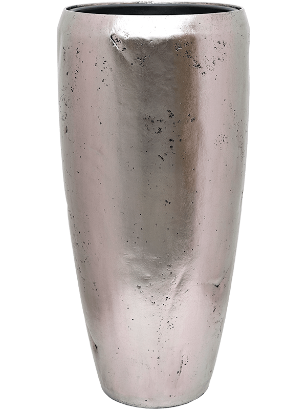 Baq Opus Raw Plant Pot 105cm Height 41cm Dia Partner Silver (with liner)