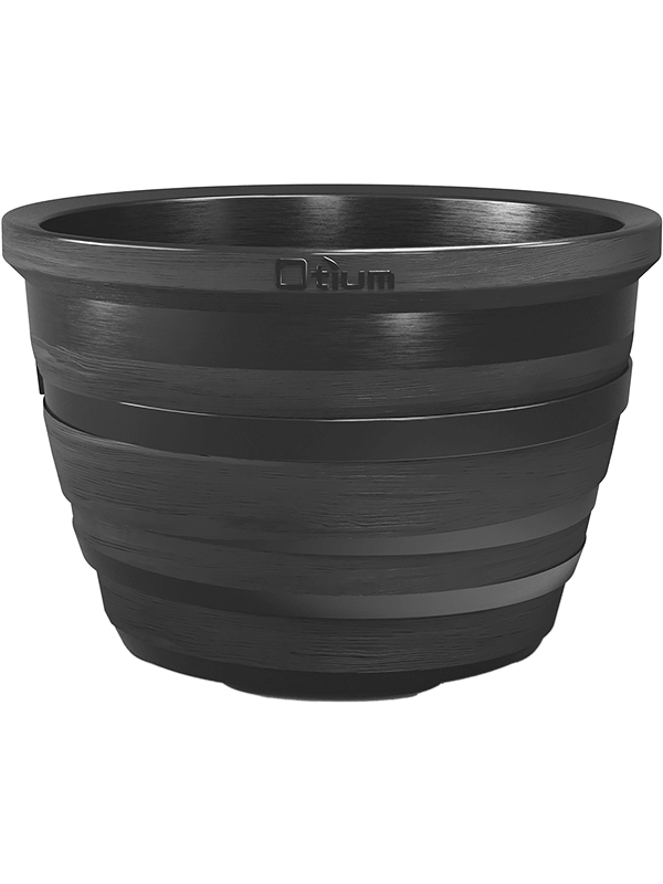 Otium Plant Pot 43cm Height 57cm Dia Lignum Black