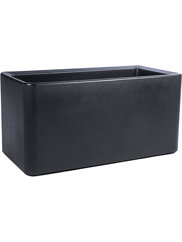 Otium Plant Pot 44cm Height 36cm Dia Quadris Long Black