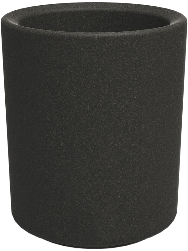 Otium Plant Pot 24cm Height 16cm Dia Mensa Black Cork