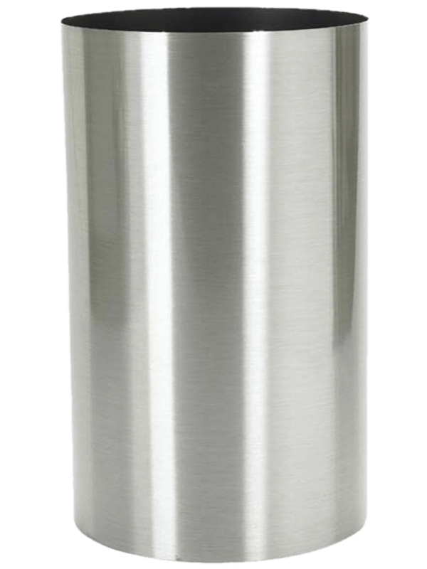 Parel Plant Pot 60cm Height 29cm Dia Column stainless steel brushed on felt (1.2mm)