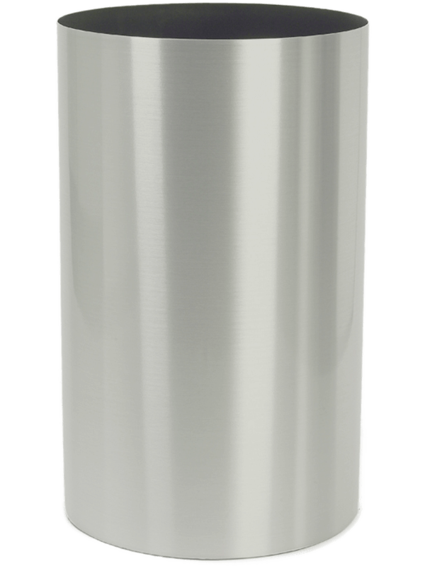 Parel Plant Pot 60cm Height 39cm Dia Column stainless steel brushed on felt (1.2mm)