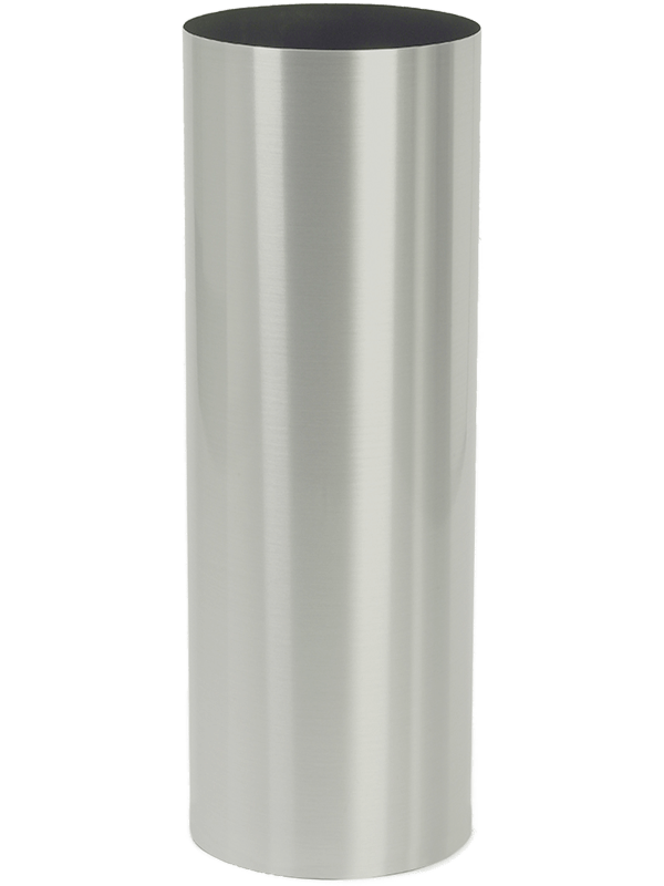 Parel Plant Pot 100cm Height 39cm Dia Column stainless steel brushed on felt (1.2mm)