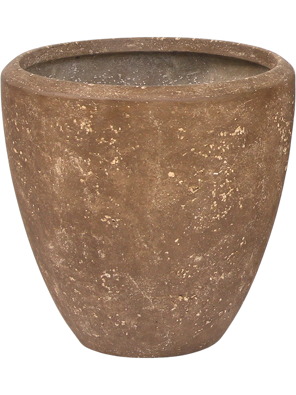 Baq Polystone Plain Plant Pot 24cm Height 20cm Dia Couple Rock