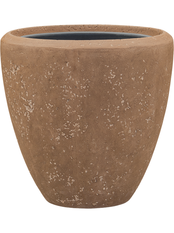 Baq Polystone Plain Plant Pot 40cm Height 30cm Dia Couple Rock (with liner)