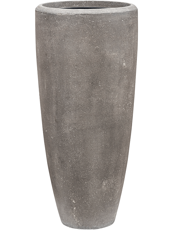Baq Polystone Plain Plant Pot 70cm Height 24cm Dia Partner Grey (with liner)