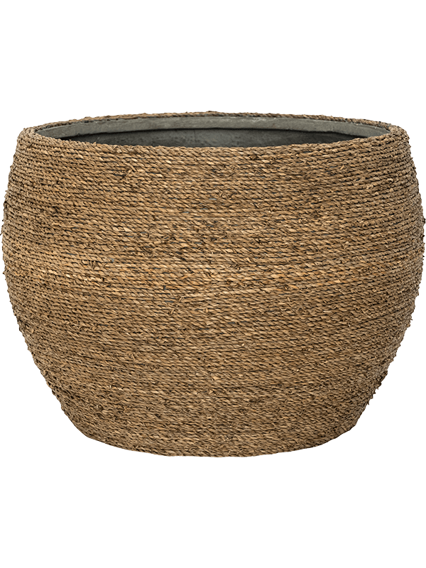 Bohemian Plant Pot 21cm Height 24cm Dia Abby S Straw Grass