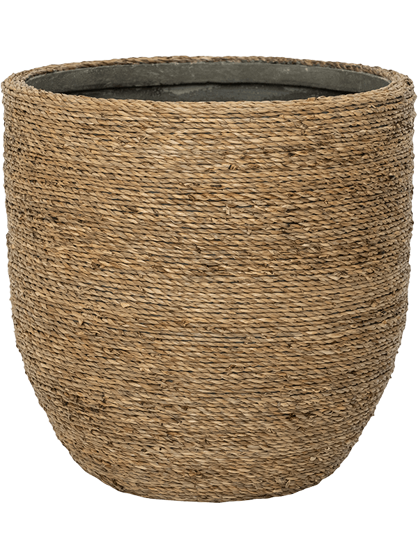 Bohemian Plant Pot 26cm Height 24cm Dia Cody M Straw Grass