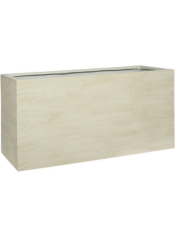 Cement & Stone Plant Pot 50cm Height 34cm Dia Jort M Beige Washed