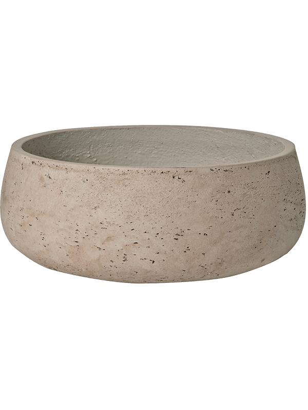 Rough Plant Pot 13cm Height 30cm Dia Eileen L Grey Washed