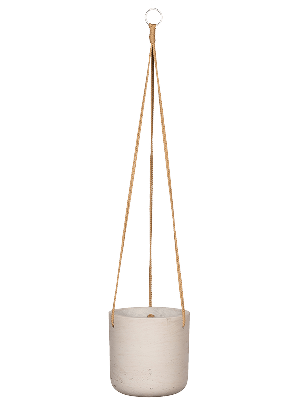 Rough Plant Pot 18cm Height 16cm Dia Charlie (hanging) M Grey Washed