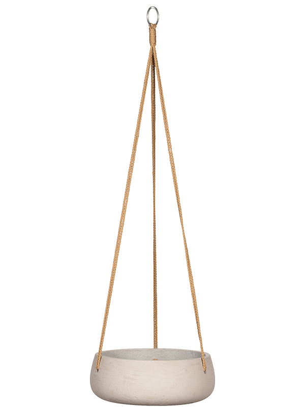 Rough Plant Pot 11cm Height 24cm Dia Eileen (hanging) M Grey Washed