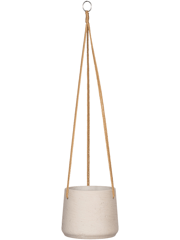 Rough Plant Pot 17cm Height 16cm Dia Patt (hanging) L Grey Washed