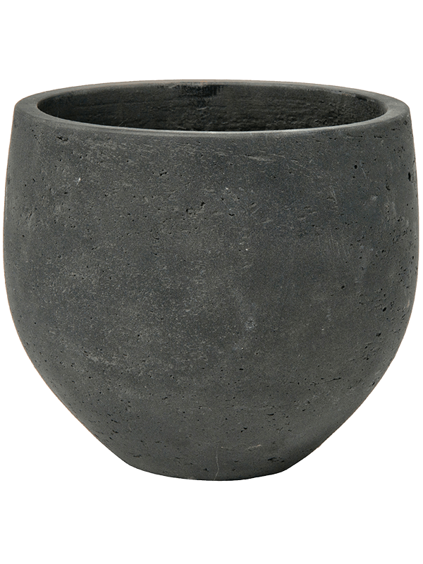 Rough Plant Pot 28cm Height 30cm Dia Mini Orb L Black Washed