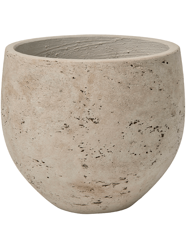 Rough Plant Pot 15cm Height 16cm Dia Mini Orb S Grey Washed