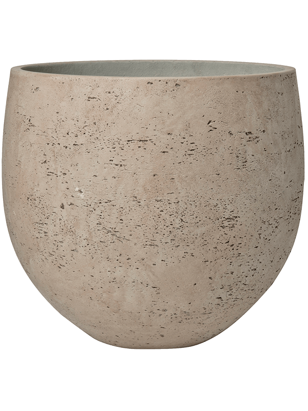 Rough Plant Pot 35cm Height 32cm Dia Mini Orb XL Grey Washed
