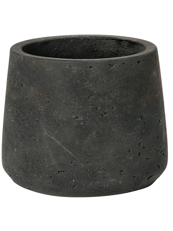 Rough Plant Pot 11cm Height 10cm Dia Patt S Black Washed