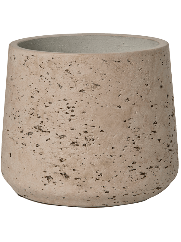 Rough Plant Pot 16cm Height 16cm Dia Patt L Grey Washed