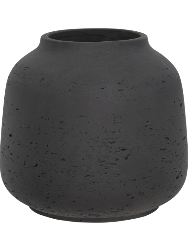 Rough Plant Pot 12cm Height 6cm Dia Jabari M Black Washed