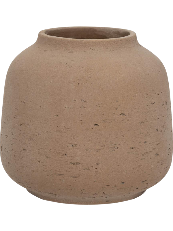 Rough Plant Pot 20cm Height 11cm Dia Jabari XL Clay Washed