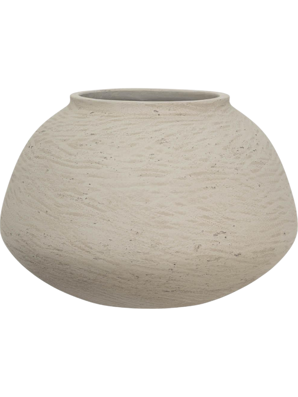 Rough Plant Pot 16cm Height 11cm Dia Imara L Grey Washed