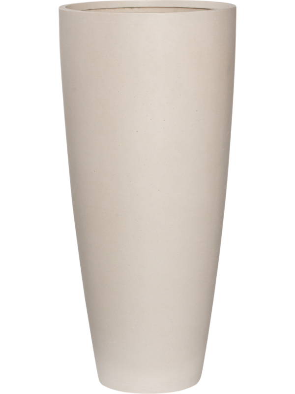 Refined Plant Pot 80cm Height 34cm Dia Dax L Natural White