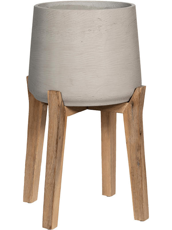 Rough With Feet High Plant Pot 65cm Height 27cm Dia Patt XXL Grey Washed