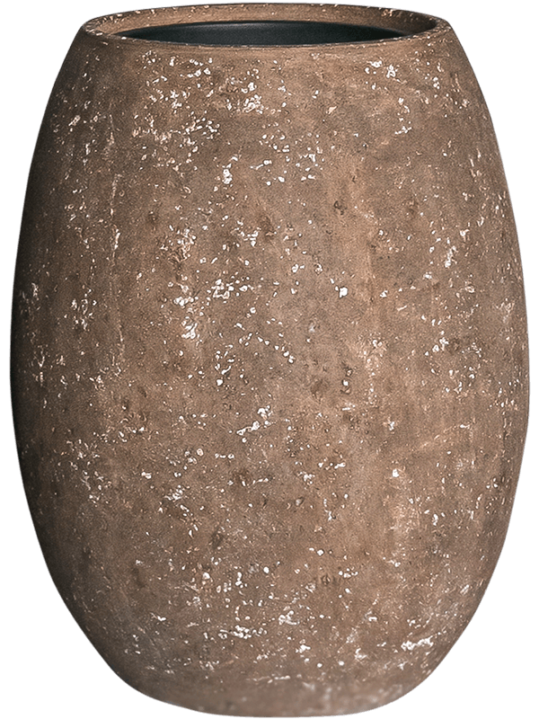 Baq Polystone Coated Plain Plant Pot 68cm Height 30cm Dia Balloon Rock (with liner)
