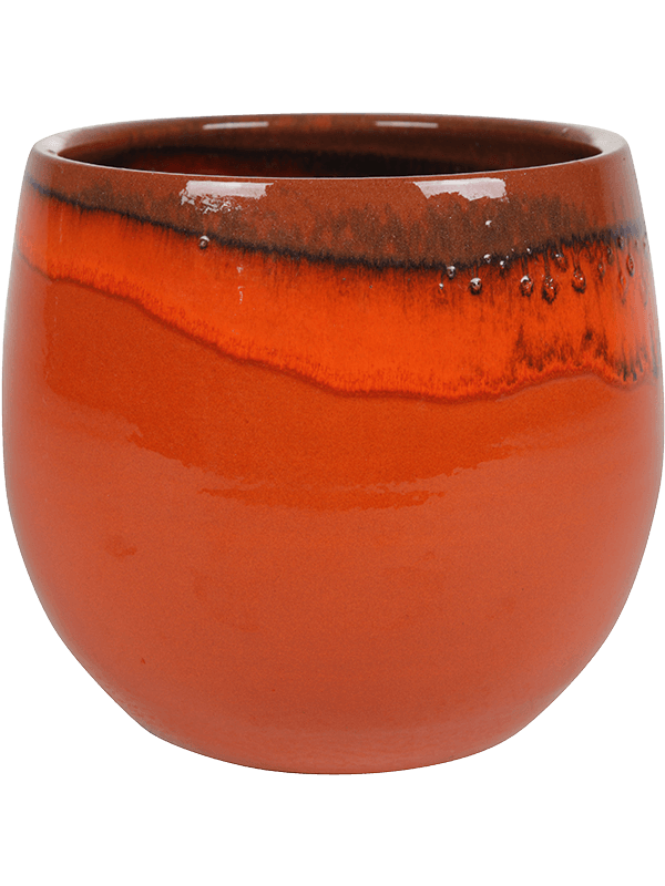 Charlotte Plant Pot 28cm Height 26cm Dia Pot Orange