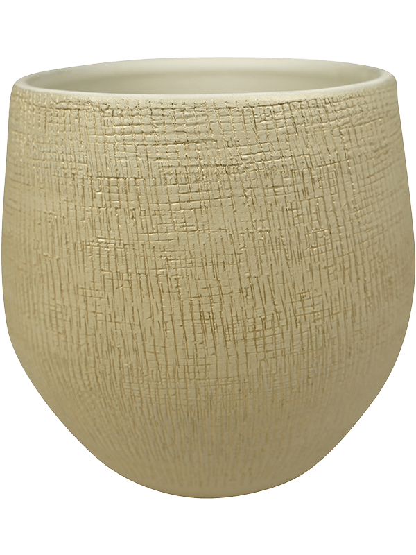 Ryan Plant Pot 28cm Height 24cm Dia Pot Shiny Sand