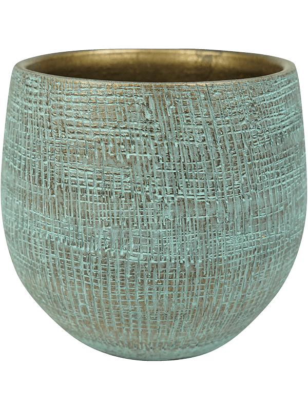 Ryan Plant Pot 20cm Height 17cm Dia Pot Shiny Blue