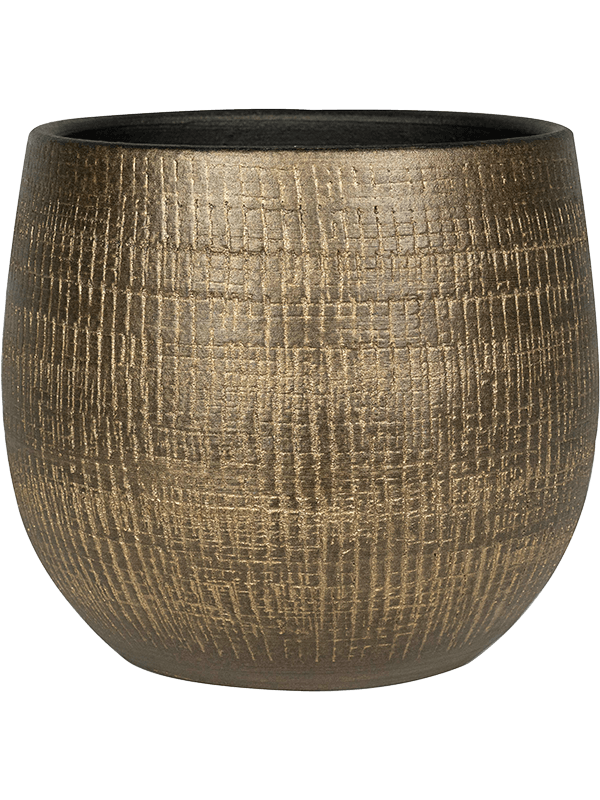 Ryan Plant Pot 20cm Height 17cm Dia Pot Shiny Gold