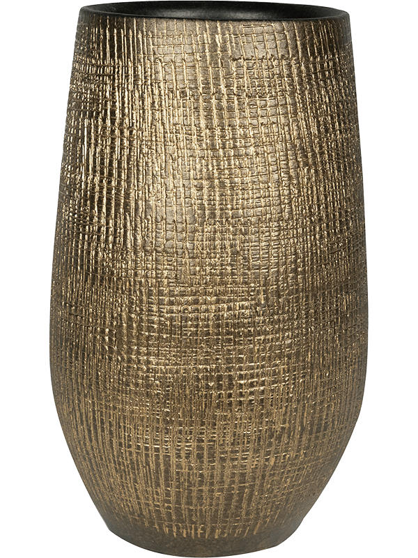 Ryan Plant Pot 30cm Height 12.5cm Dia Pot High Shiny Gold