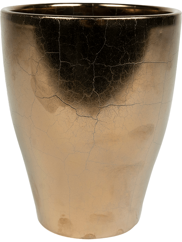 Sven Plant Pot 17cm Height 12cm Dia Pot Tall Gold
