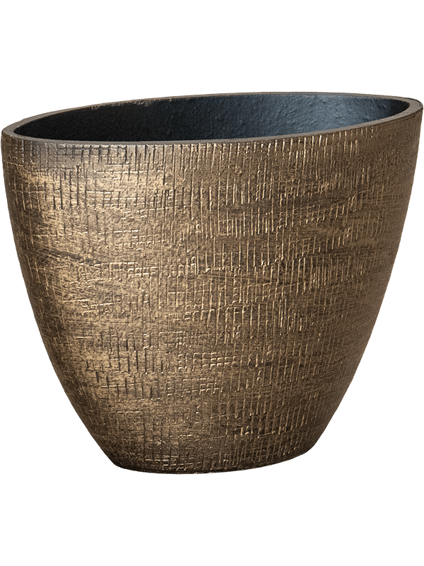 Ryan Plant Pot 25cm Height 14cm Dia Planter Shiny Gold