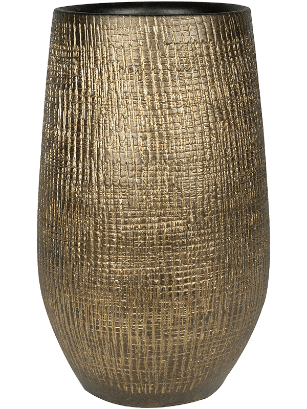 Ryan Plant Pot 68cm Height 21cm Dia Pot High Shiny Gold