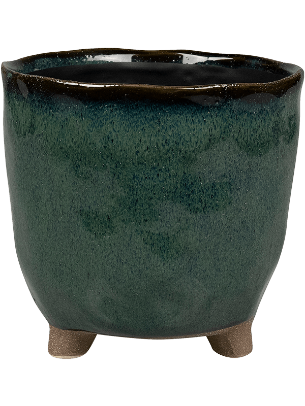 Kaat Plant Pot 12cm Height 9cm Dia Pot Petrol