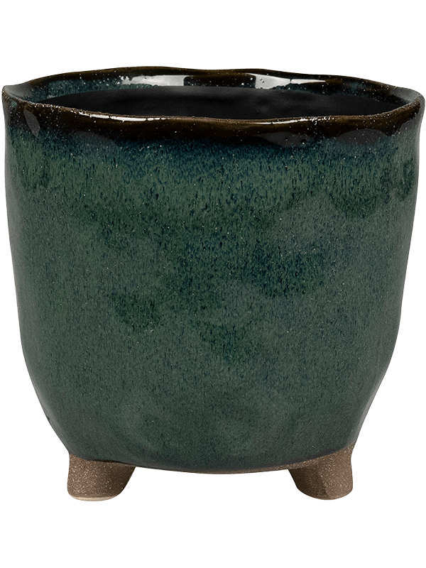 Kaat Plant Pot 18cm Height 16cm Dia Pot Petrol