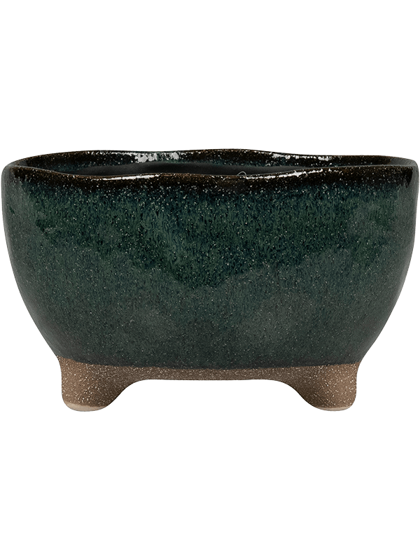 Kaat Plant Pot 12cm Height 18cm Dia Bowl Petrol