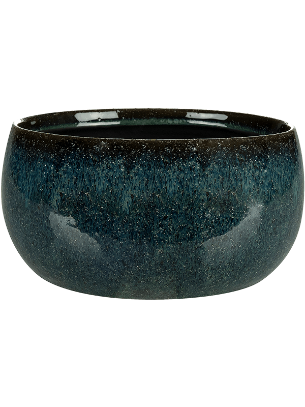 Odile Plant Pot 10cm Height 17cm Dia Bowl Petrol