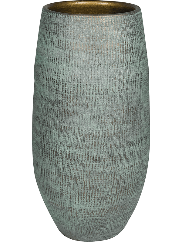 Ryan Plant Pot 50cm Height 25cm Dia Pot High Shiny Blue